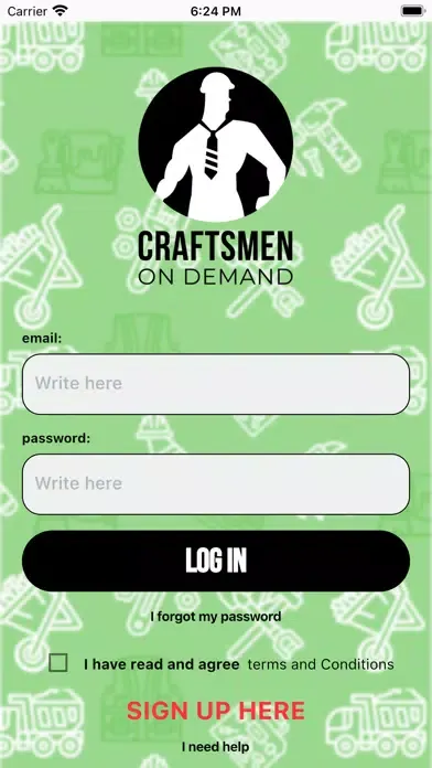 Craftsmen OnDemand Partner स्क्रीनशॉट